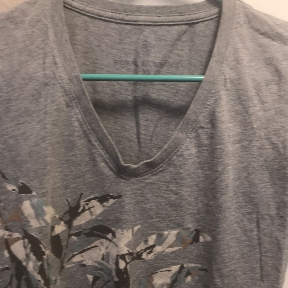 Royal Robbins 100% organic cotton grey leaf motif short sleeve T-shirt - Picture 5 of 9